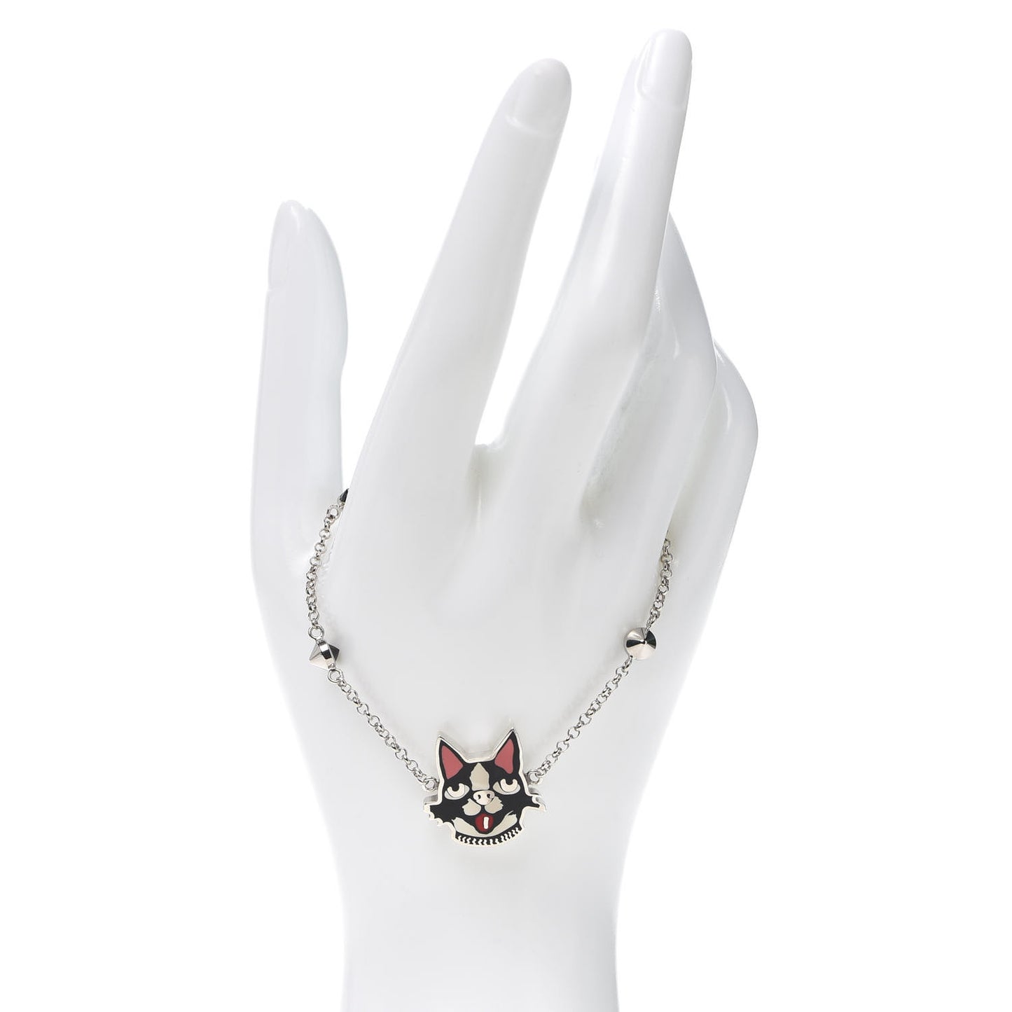 Sterling Silver Black Spinel Enamel Bosco Bracelet