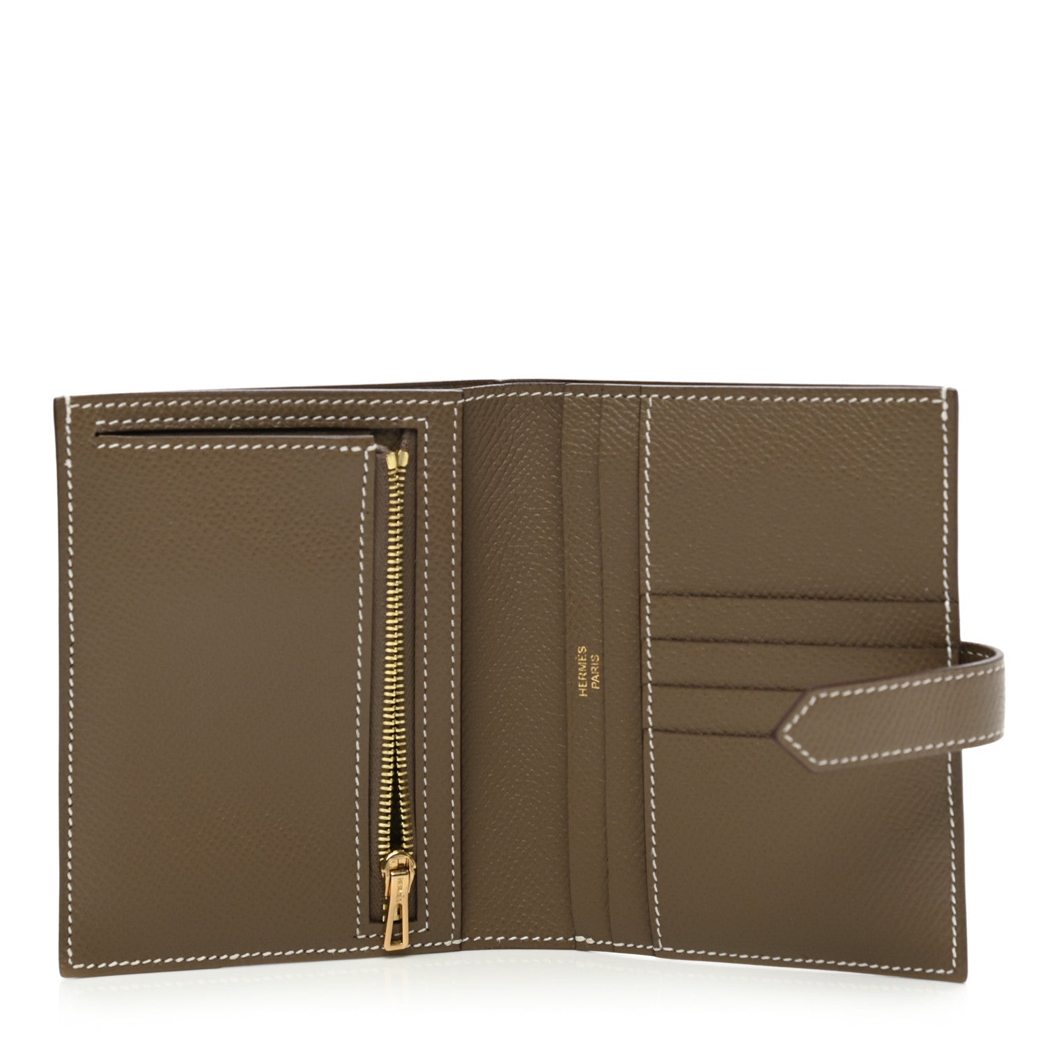 Hermes Epsom Bearn Compact Wallet Etoupe 5 of 8