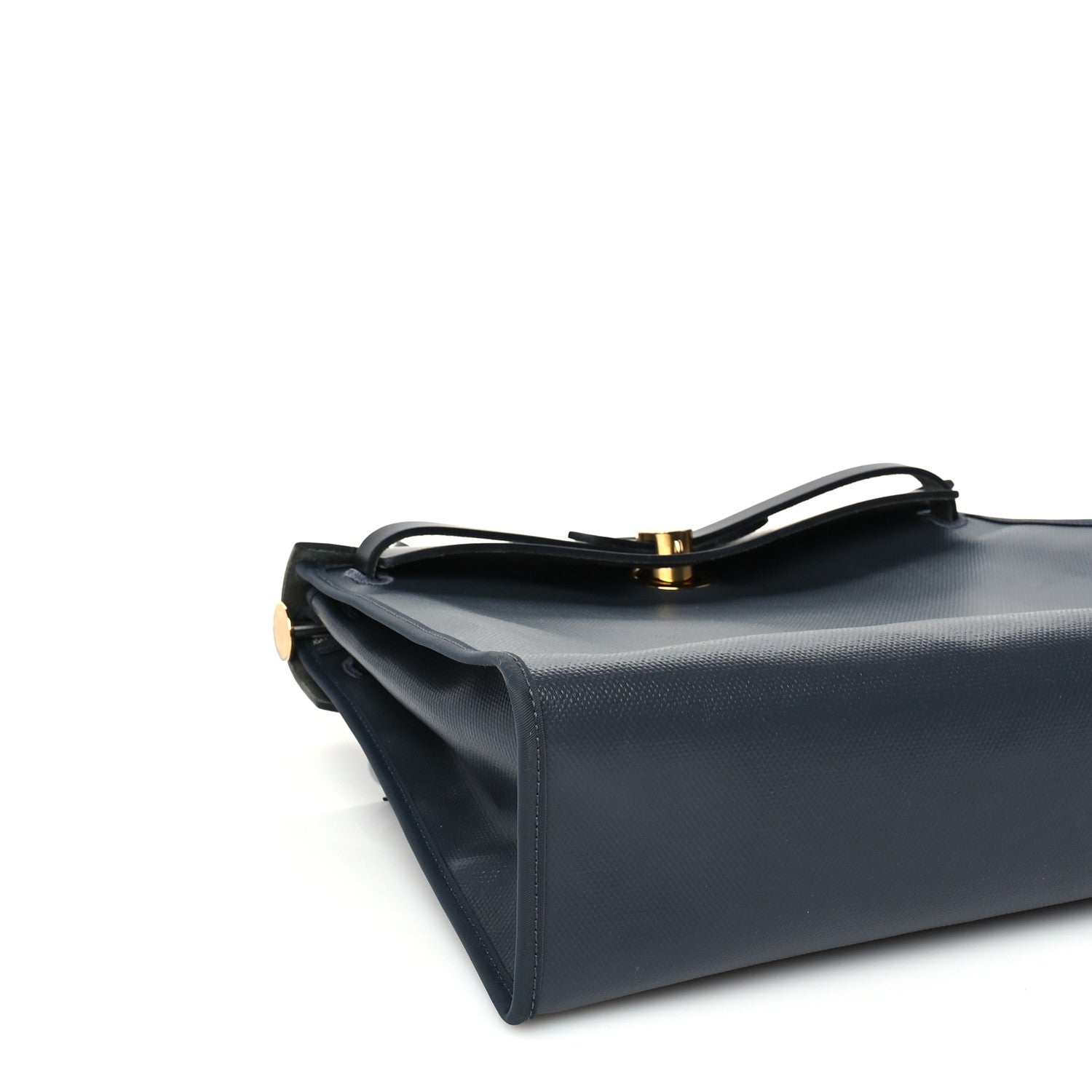Hermes Toile H Berline Vache Hunter Herbag Zip PM  Black Bleu Nuit 7 of 8