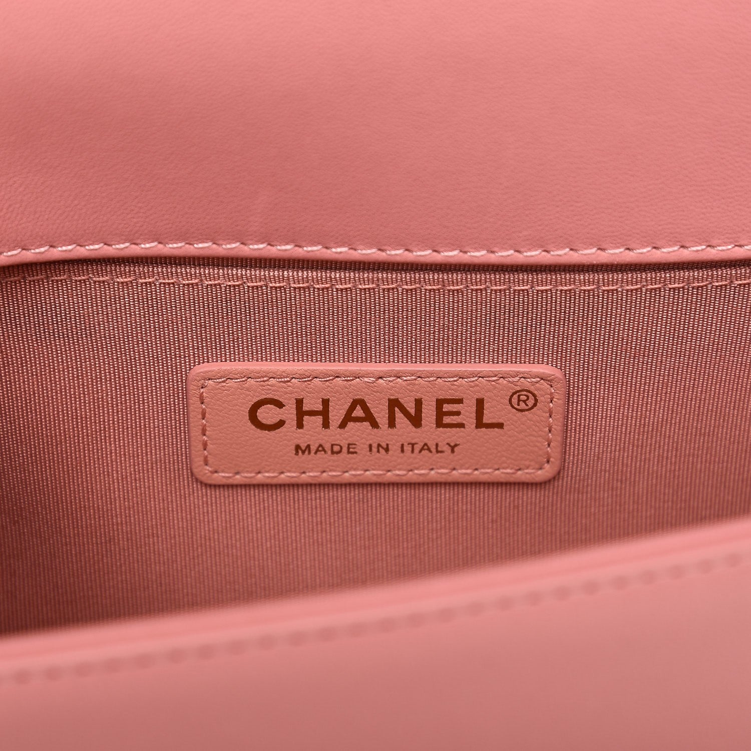 Chanel Fabric Chevron Braided Small Boy Flap Pink Ivory 6 of 9