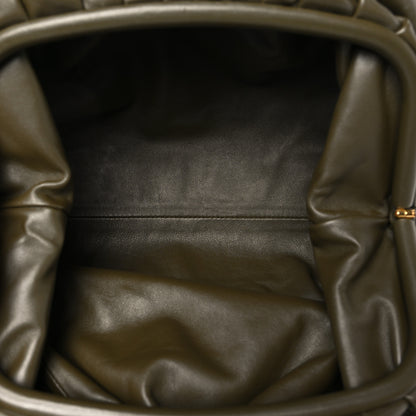 Bottega Veneta Smooth Butter Calf The Pouch Oversized Clutch Kaki Fondent 5 of 10