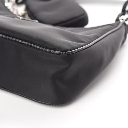 Prada Nylon Re-Edition 2005 Shoulder Bag Black 8 of 8