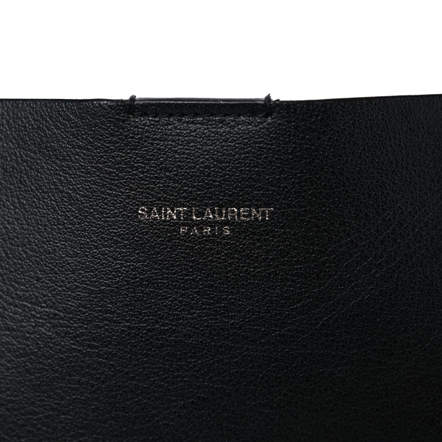 Calfskin Large Fringe Shopping Tote Black