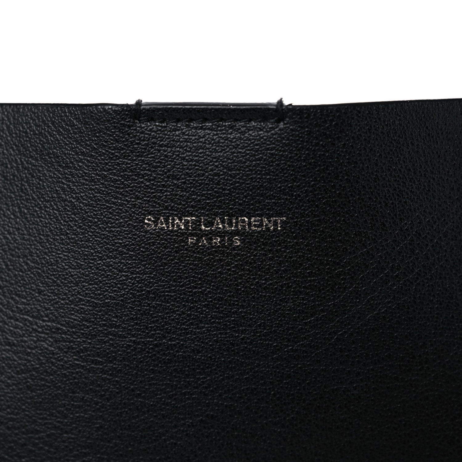 Saint Laurent Calfskin Large Fringe Shopping Tote Black 15 of 18