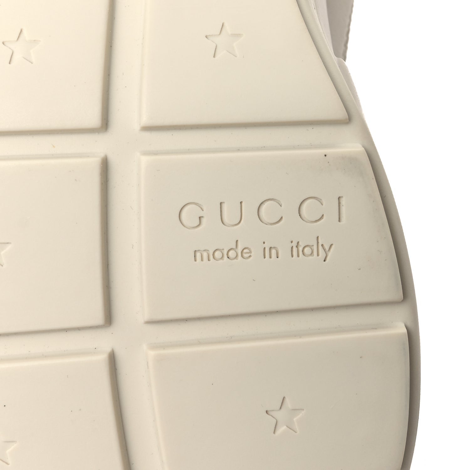 Gucci Calfskin Interlocking G Logo Mens Rhyton Sneakers 10  Ivory 7 of 10