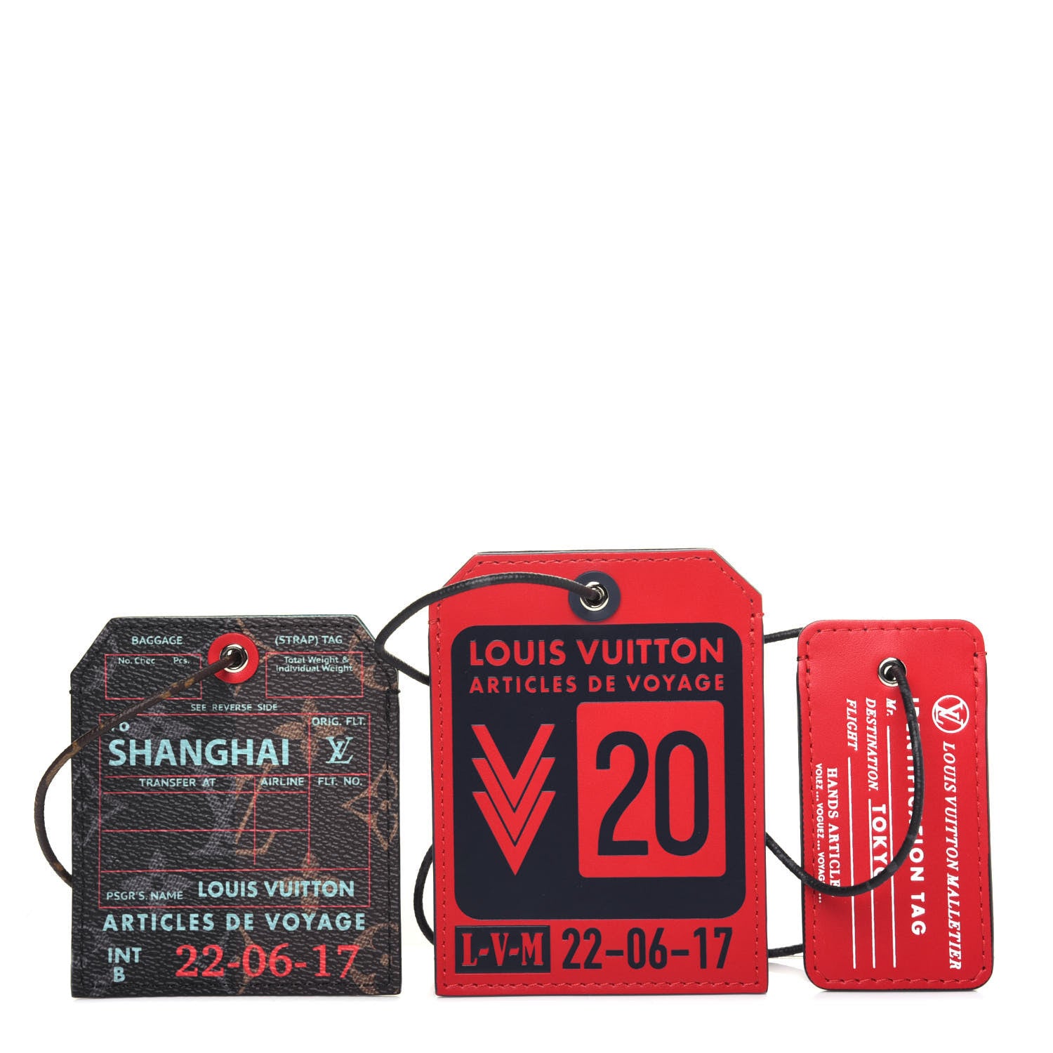 Louis Vuitton Monogram Shanghai Name Tag Set 1 of 9