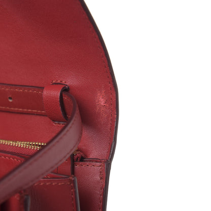 Celine Box Calfskin Medium Classic Box Flap Bag Red 9 of 15