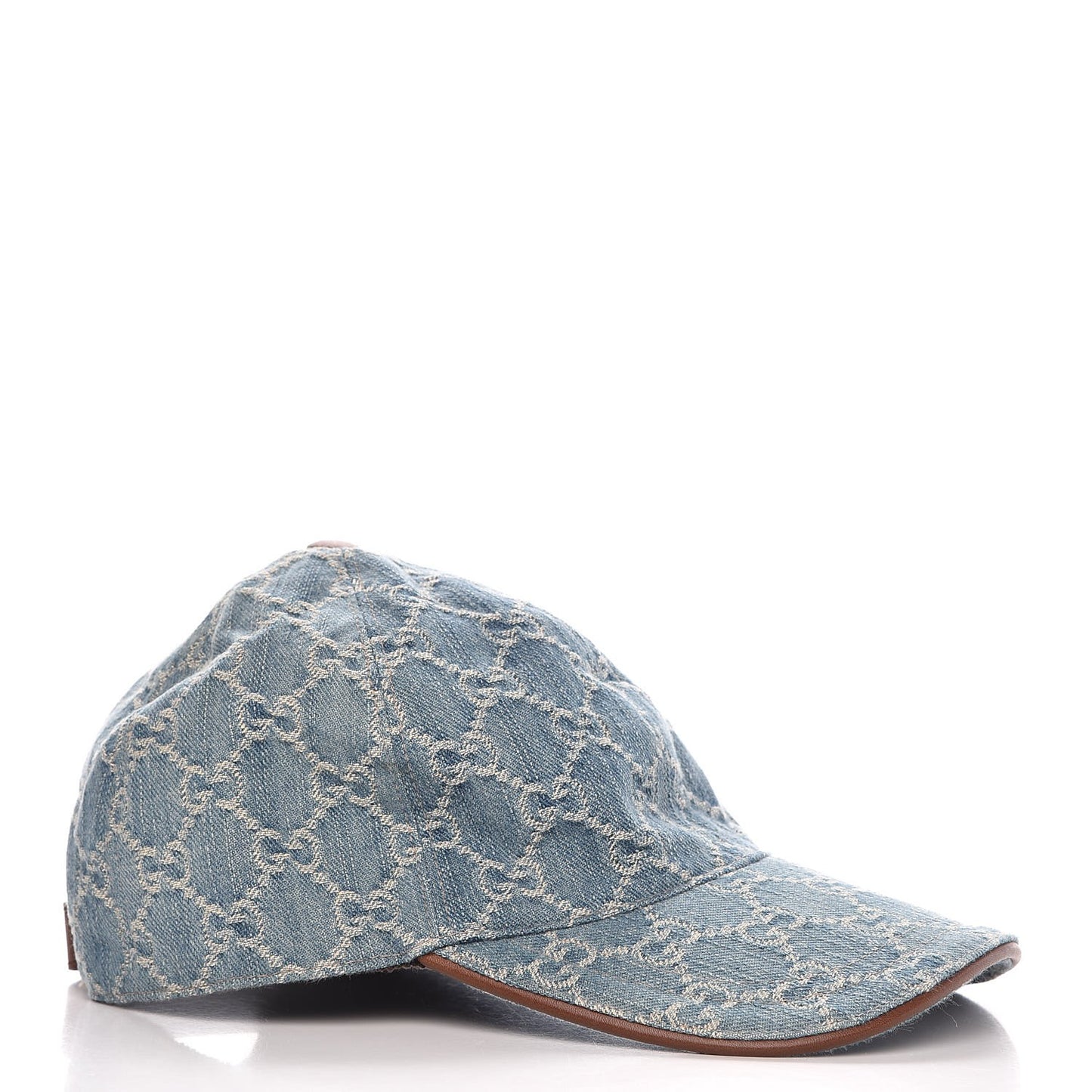 Denim GG Monogram Baseball Hat S Blue