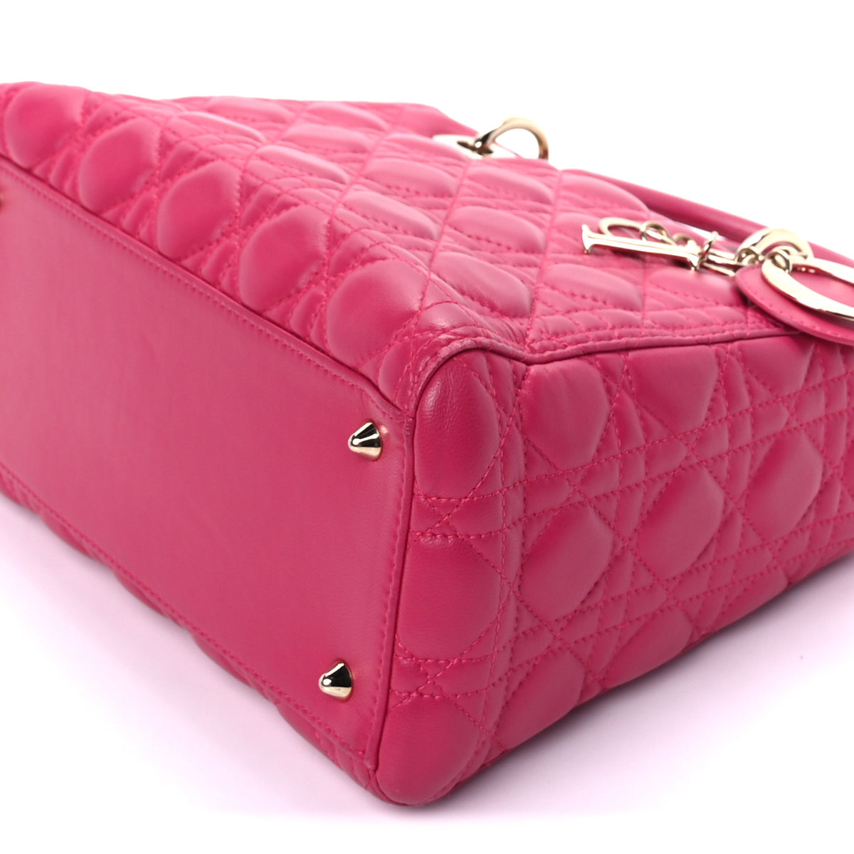 Lambskin Cannage Medium Lady Dior Pink