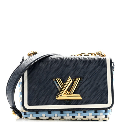 Louis Vuitton Epi Guinguette Twist Shoulder Bag MM Indigo Blue 1 of 13