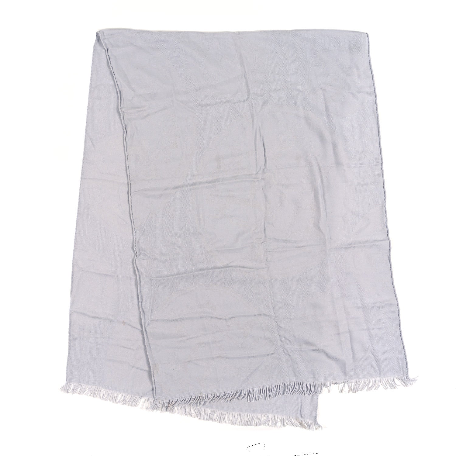 Hermes Cashmere Silk New Libris Confettis D'Ex Libris Stole Gris Nuage 2 of 6