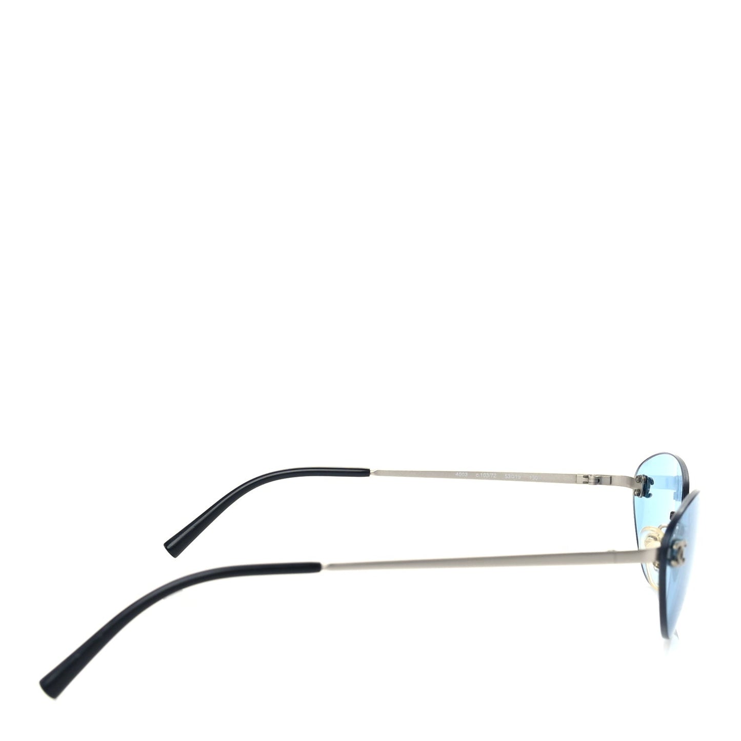 Metal CC Oval Sunglasses 4013 Blue