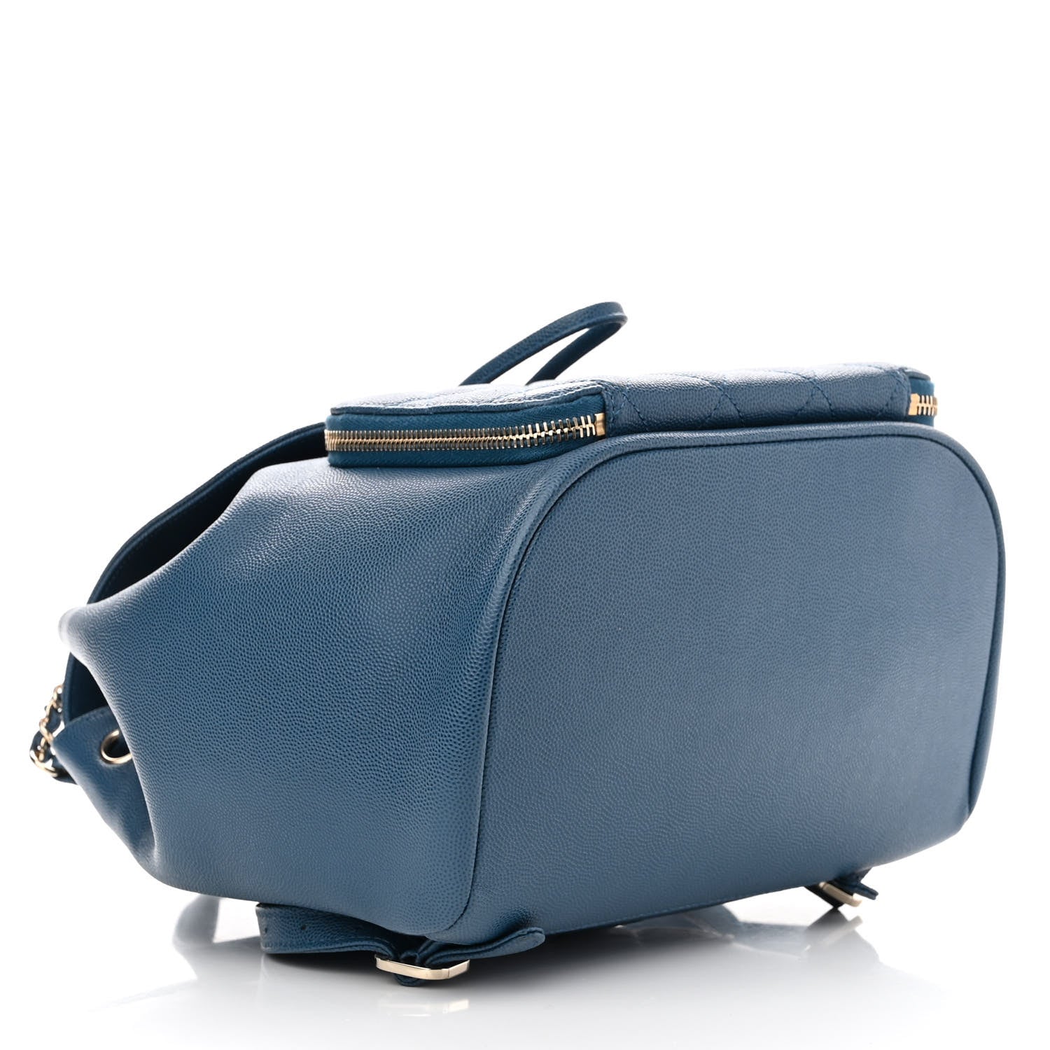 Chanel Caviar Quilted Business Affinity Backpack Blue 3 of 9