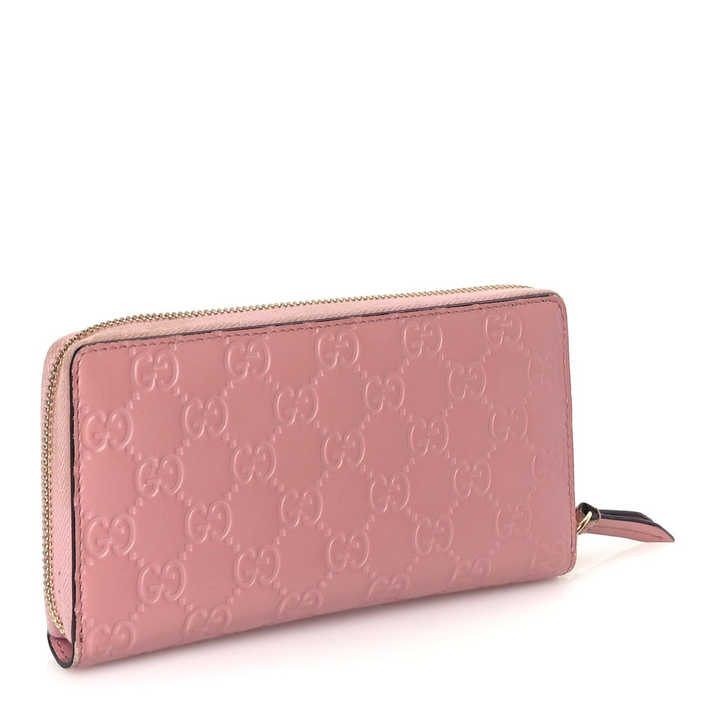 ssima Signature Zip Around Wallet Soft Pink