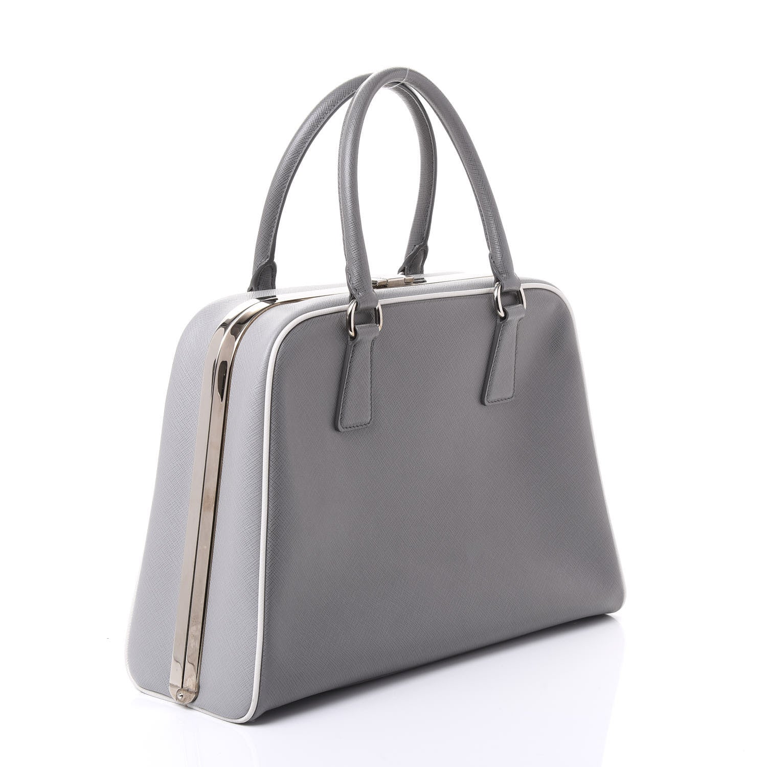 Prada Saffiano Lux Pyramid Bag Marmo 2 of 8