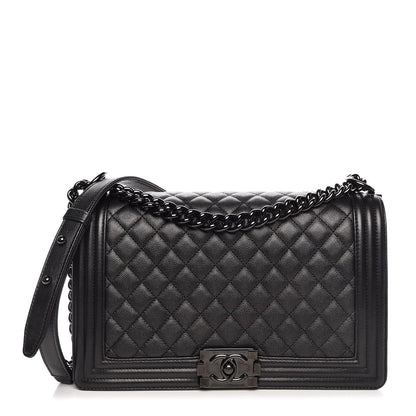 Chanel Caviar Quilted New Medium Boy Flap So Black 1 of 9