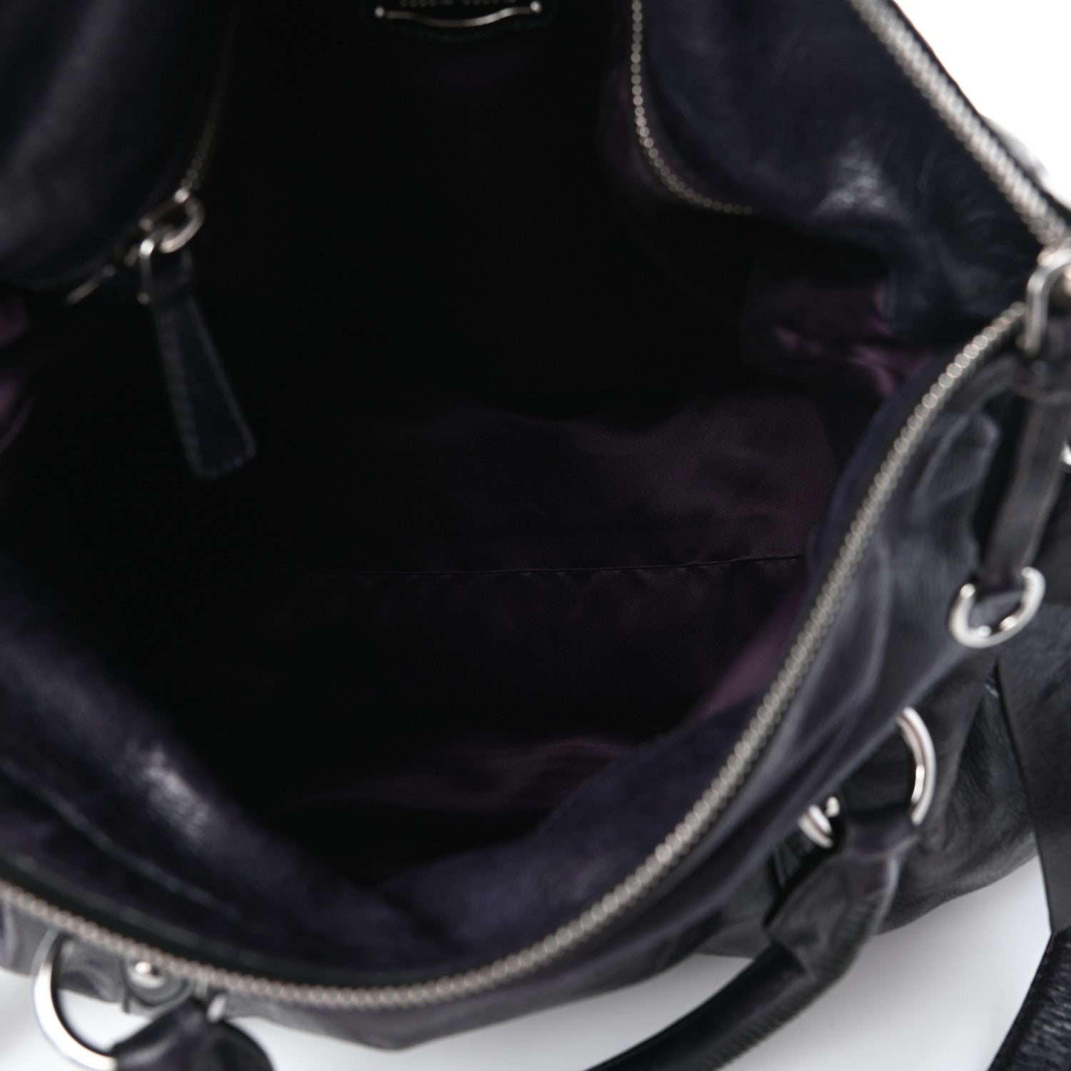 Miu Miu Vitello Lux Medium Bow Bag Bluette 5 of 9