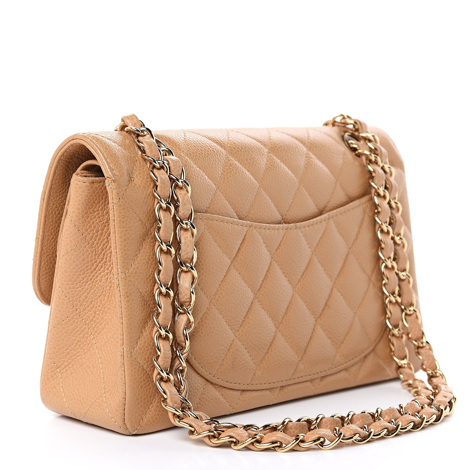 Chanel Caviar Quilted Small Double Flap Beige 3 of 16