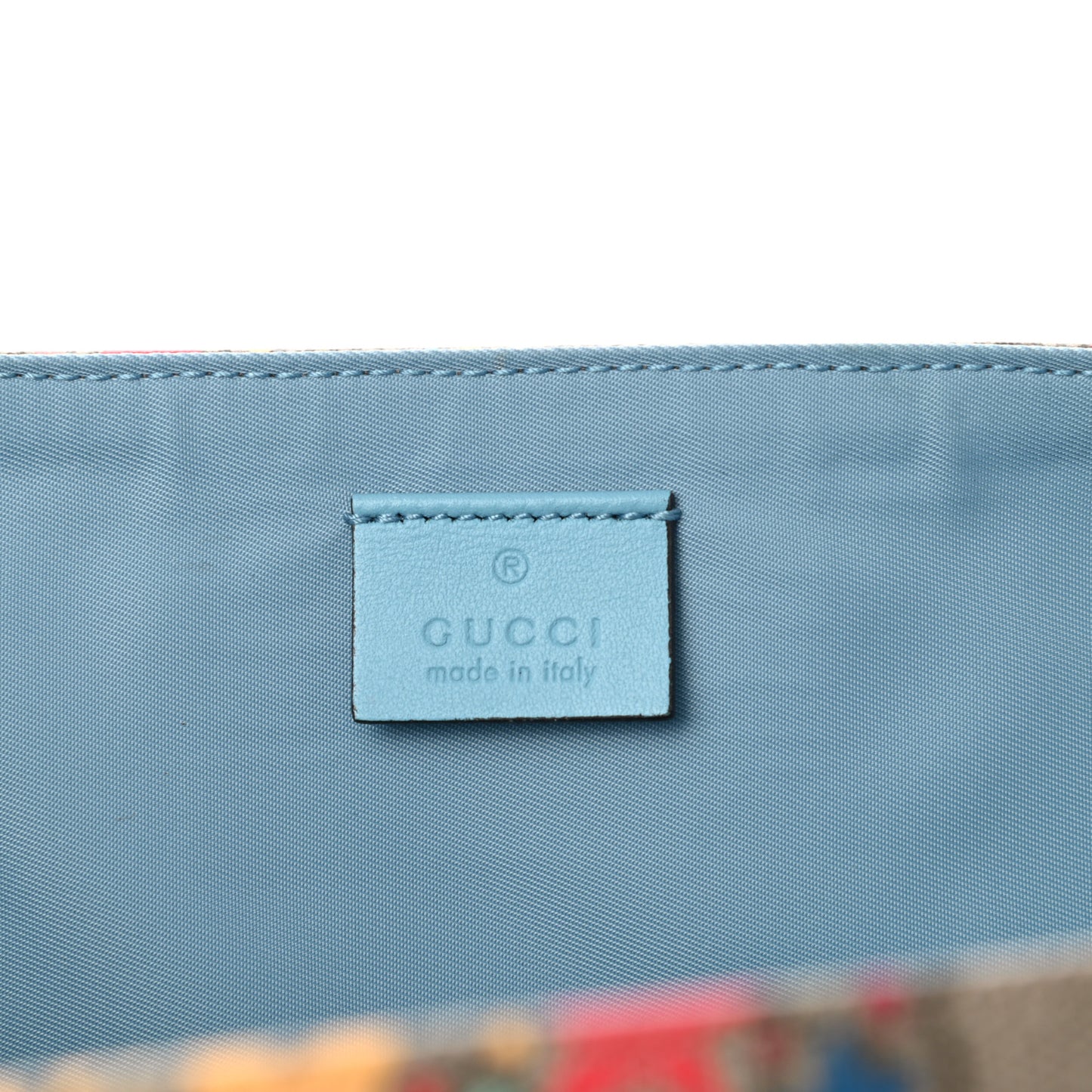 GG Supreme Monogram Star Print Diaper Bag Blue Multicolor