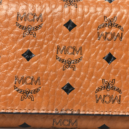 MCM Visetos Trifold Wallet Cognac 8 of 13