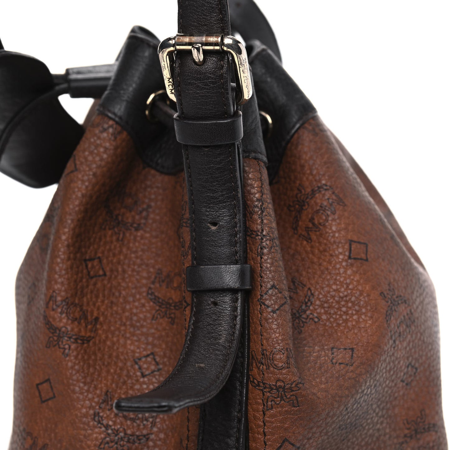 Visetos Essential Drawstring Bucket Bag Brown