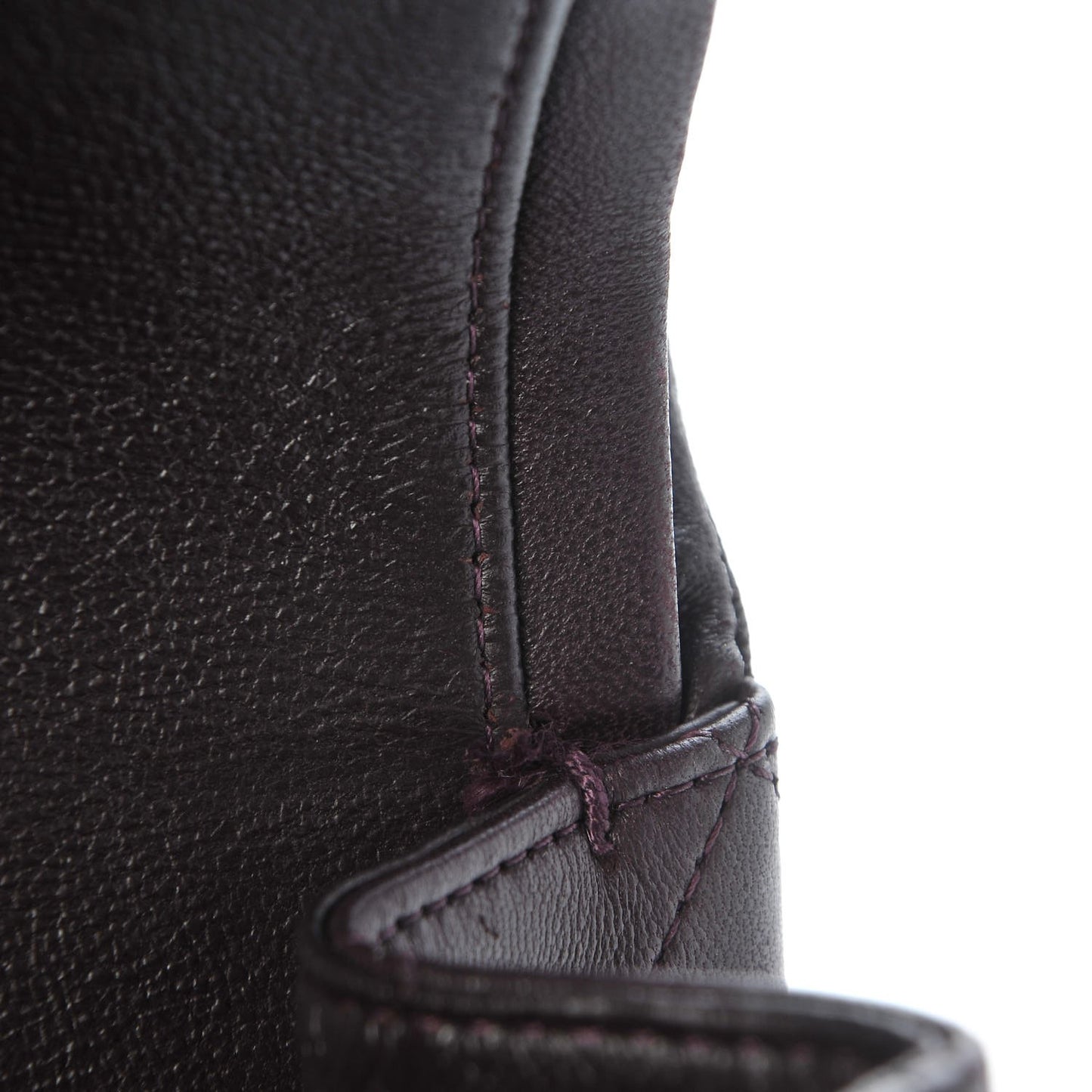 Lambskin Quilted Maxi Double Flap Purple