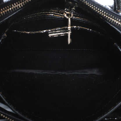 Miu Miu Leather Craquele Handbag Black 6 of 8