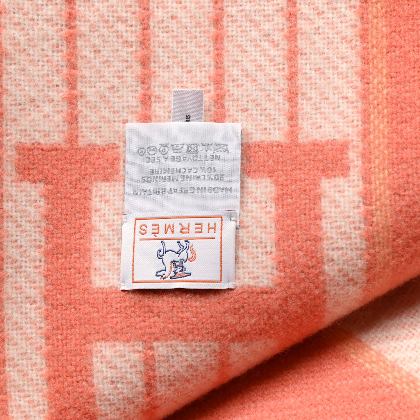 Wool Cashmere Avalon Cabriole Blanket Melon