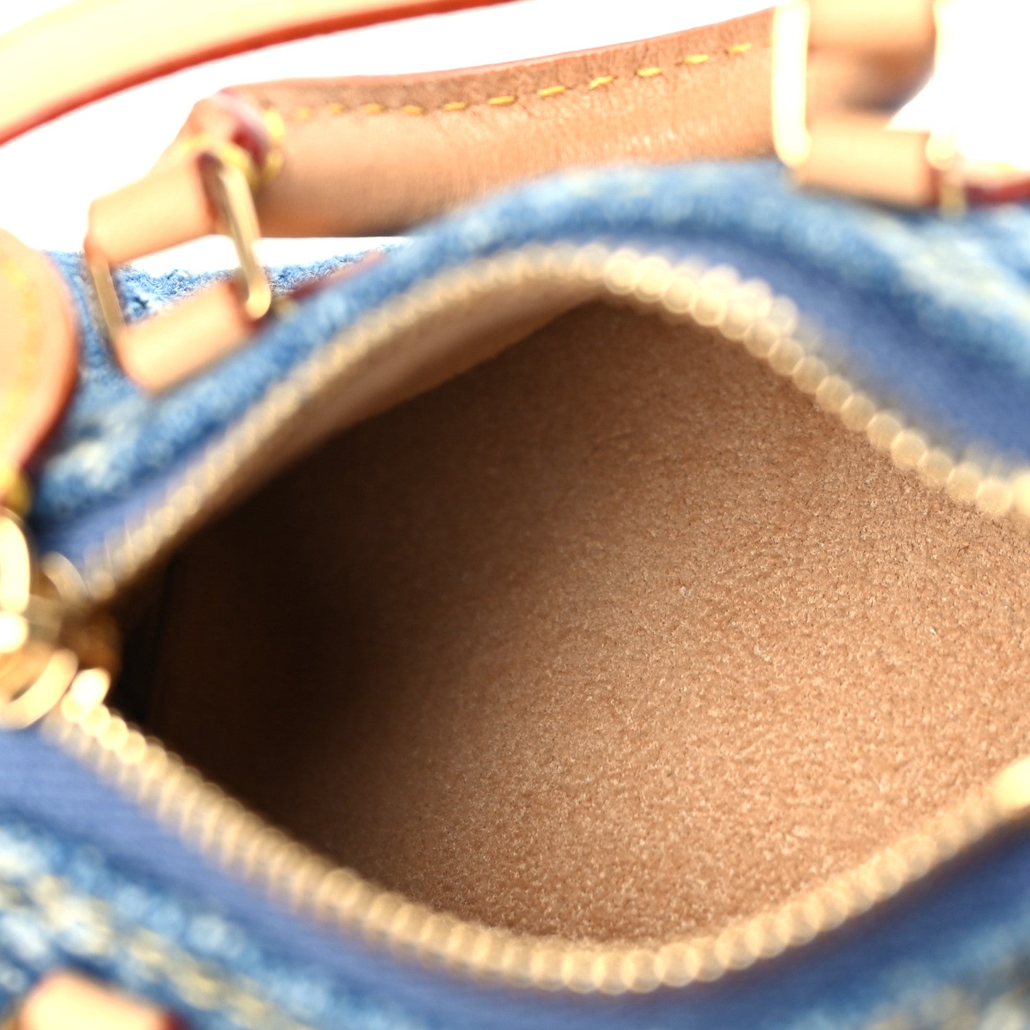 Louis Vuitton Monogram Micro Speedy Bag Charm Denim Sunset Blue 4 of 8