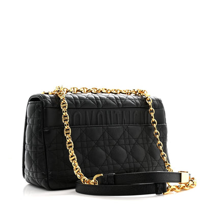 Christian Dior Calfskin Cannage Medium Caro Bag Black 3 of 7