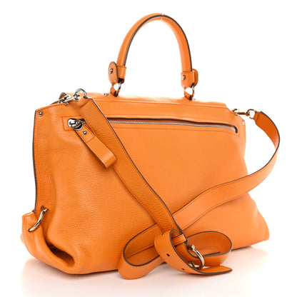 Salvatore Ferragamo Calfskin Large Sofia Shoulder Bag Olivello 3 of 10