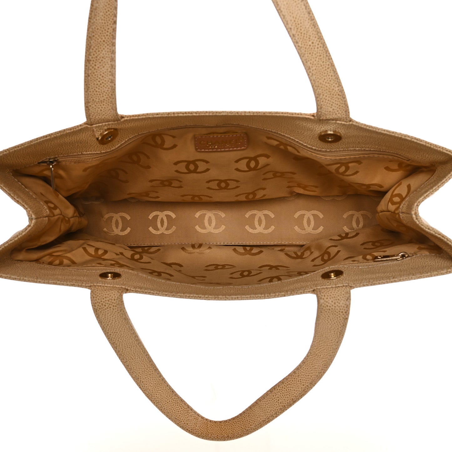 Caviar CC Tote Beige