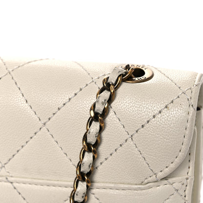 Chanel Sheepskin Quilted Mini Beauty Lock Flap White 21 of 23
