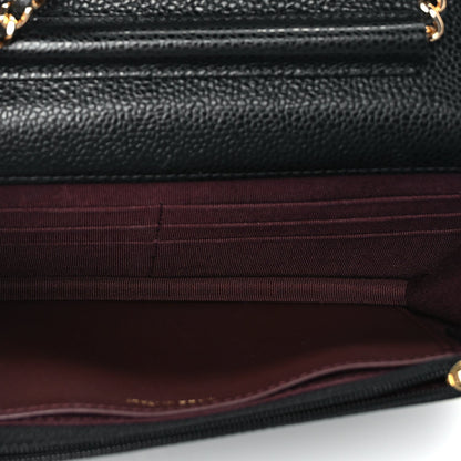 Chanel Caviar Quilted Wallet On Chain WOC Black 4 of 9