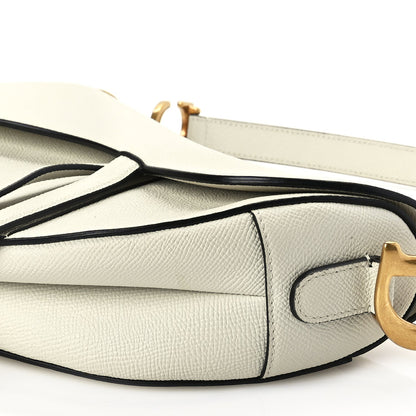 Christian Dior Grained Calfskin Saddle Bag With Strap Latte 8 of 8