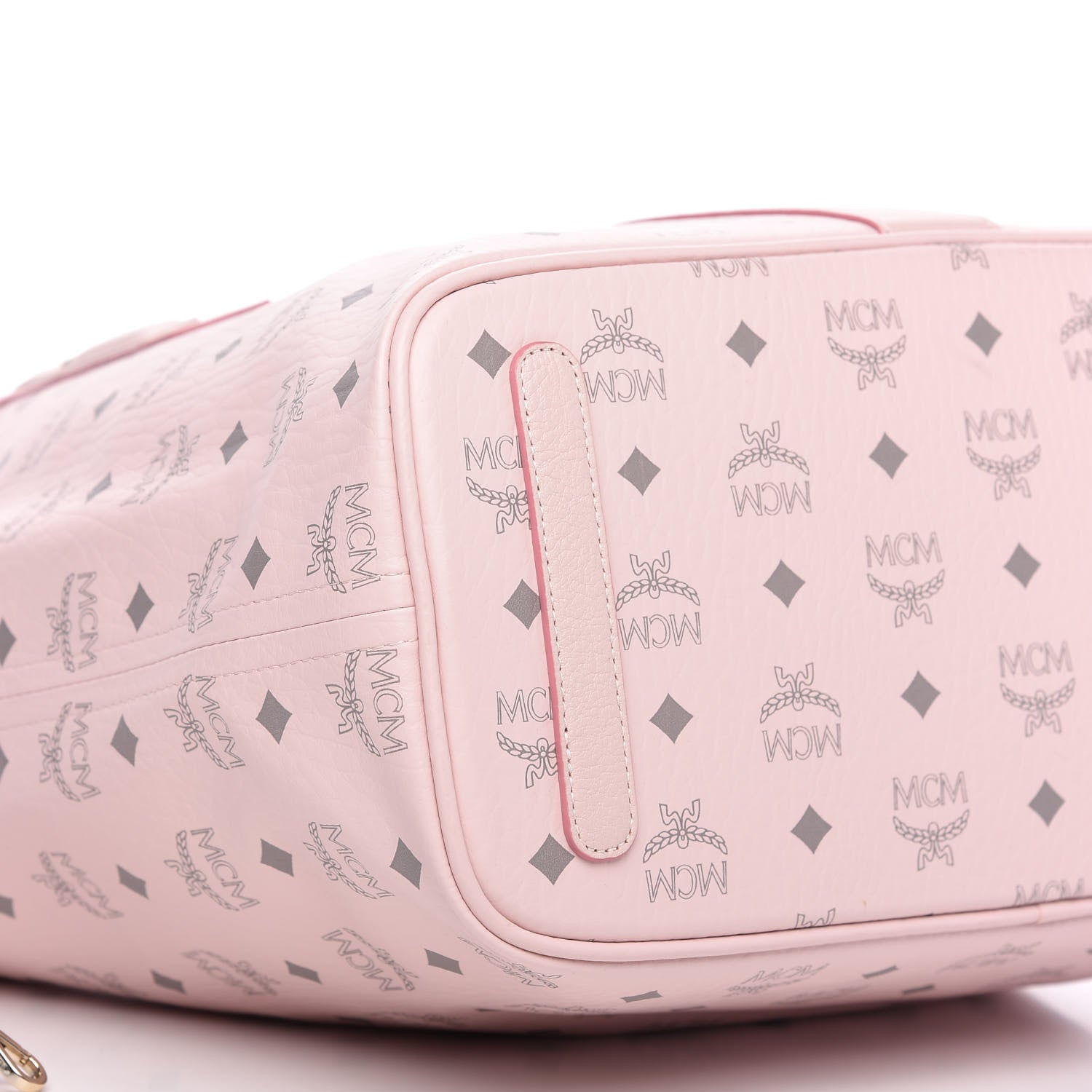 MCM Visetos Medium Liz Reversible Shopper Tote Powder Pink 7 of 10