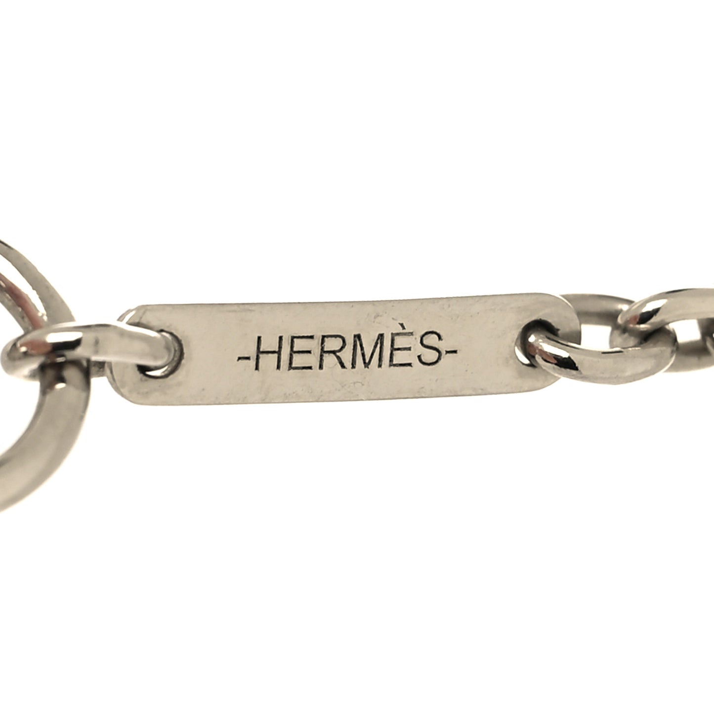 Lacquered Palladium Cavalier Necklace Craie