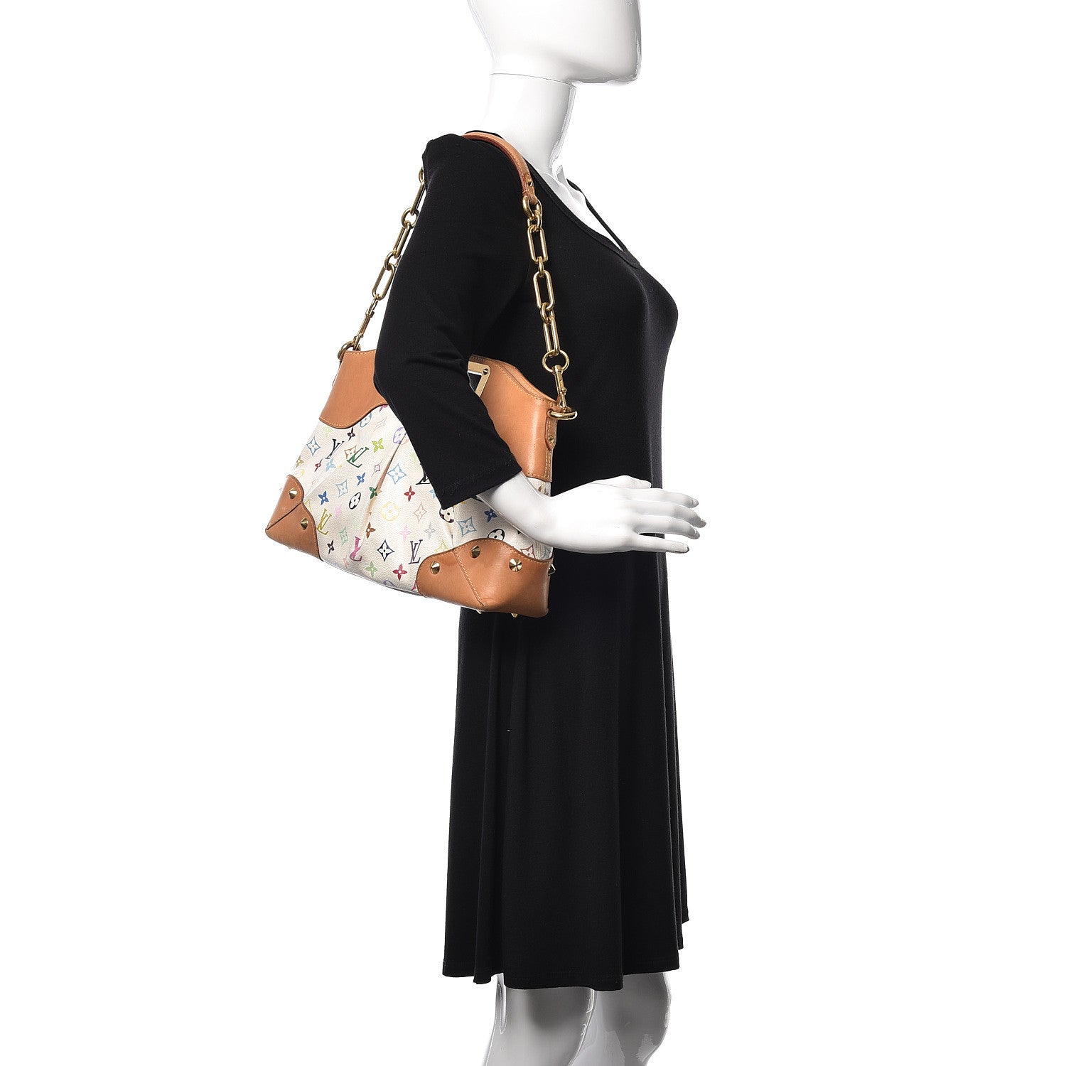 Louis Vuitton Monogram Multicolor Judy MM White 2 of 8