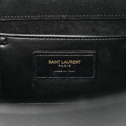 Saint Laurent Snakeskin Medium Classic Monogram Kate Tassel Satchel Black 5 of 9