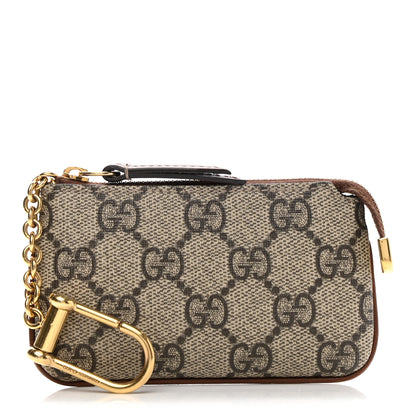 Gucci GG Supreme Monogram Key Case Brown 1 of 10