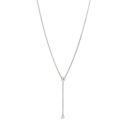 John Hardy Sterling Silver Classic Chain Hammered Y Necklace 1 of 4