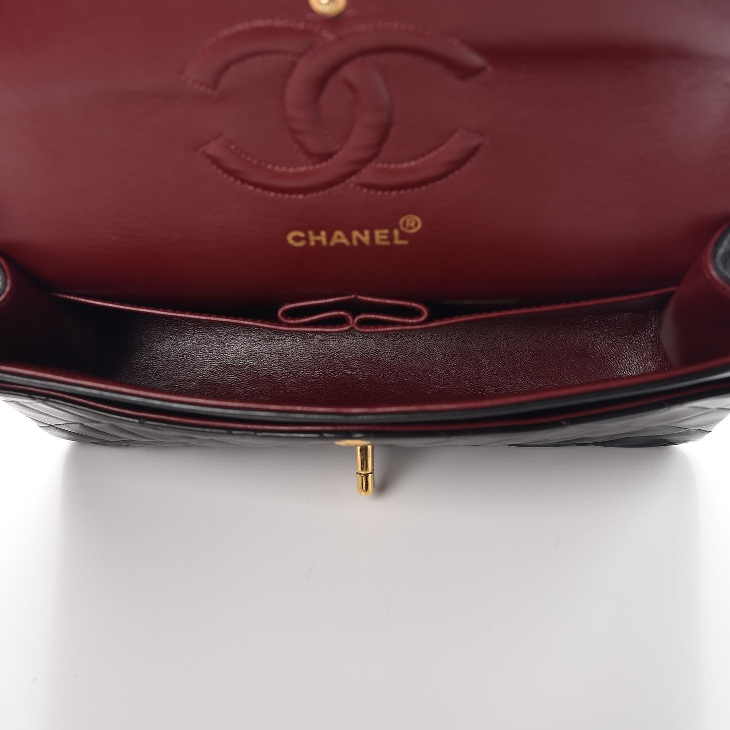 Chanel Lambskin Quilted Medium Double Flap Black 6 of 16