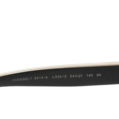 Chanel Acetate CC Butterfly Sunglasses 5414-A Black Beige 5 of 7