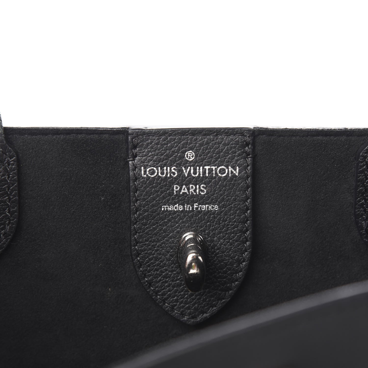 Louis Vuitton Calfskin Lockme Cabas Black 5 of 9