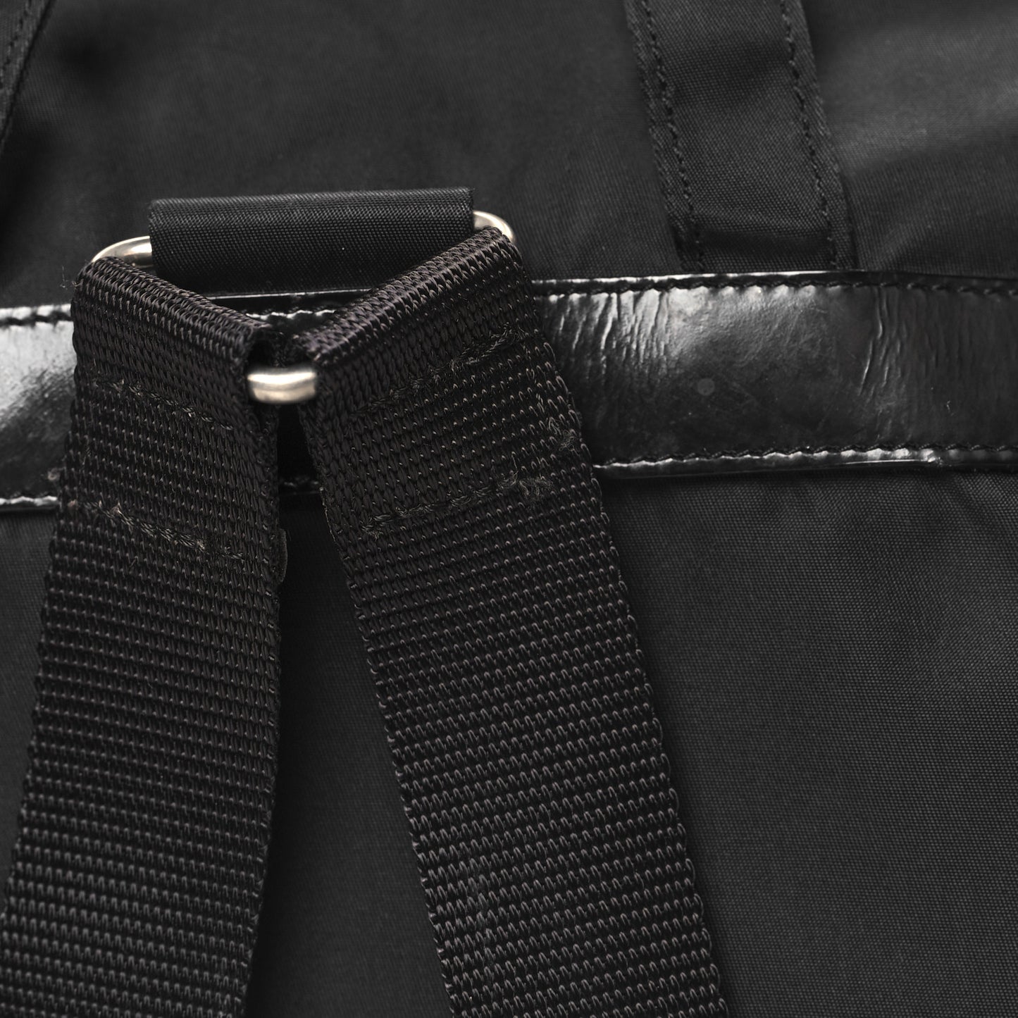 Nylon Vela Medium Backpack Black