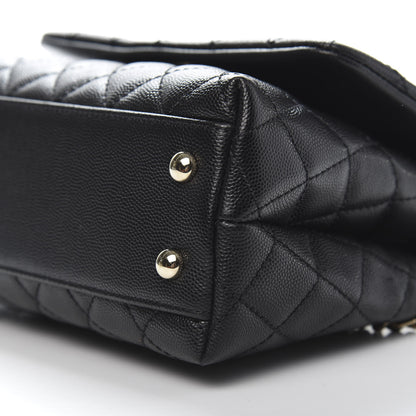 Chanel Caviar Quilted Mini Coco Handle Flap Black 9 of 11
