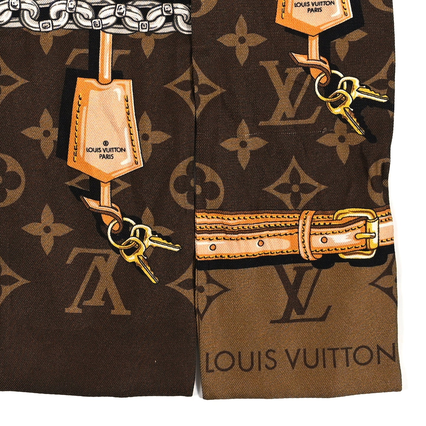 Silk Monogram Confidential Bandeau Brown