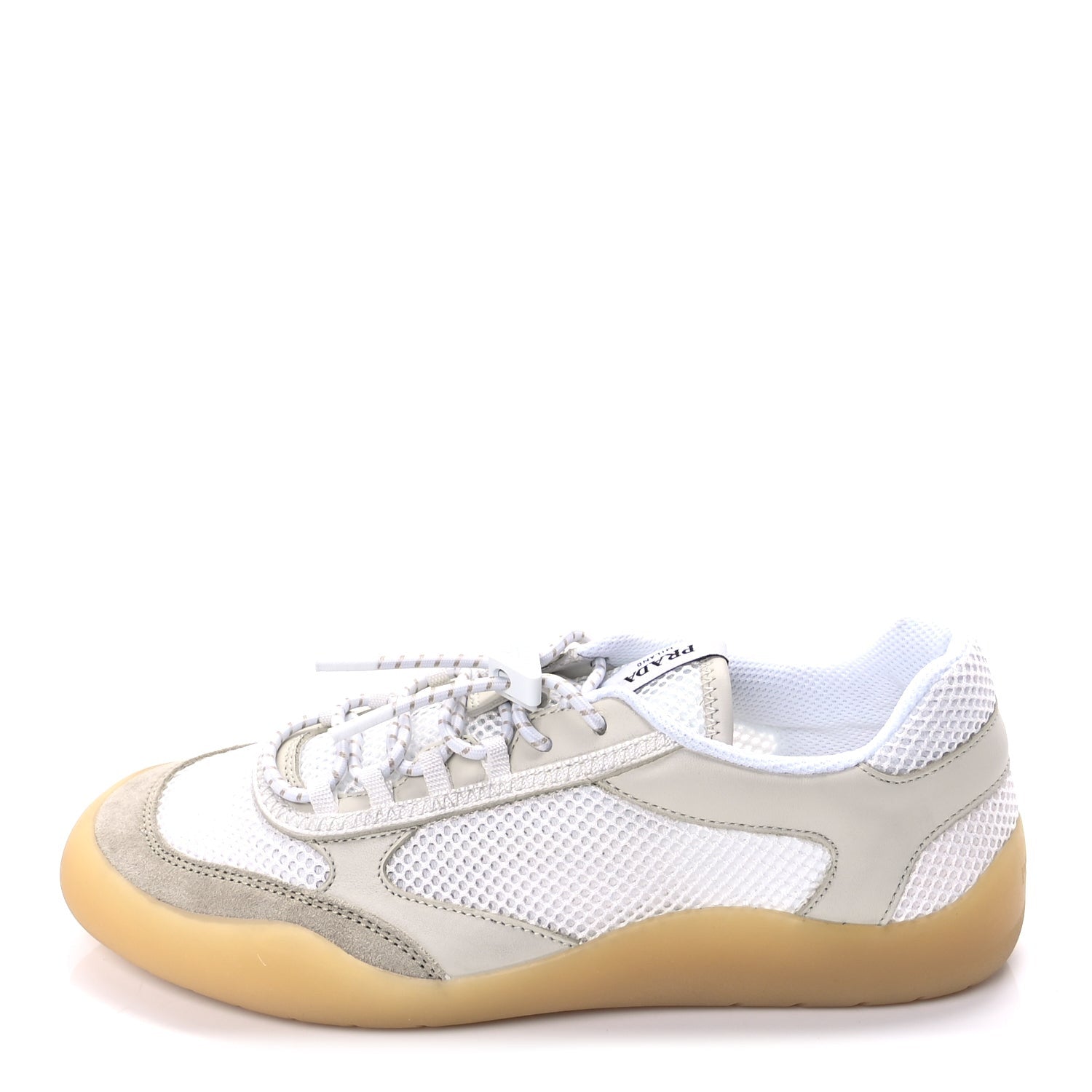 Prada Mesh Rubber Speedrock Sneakers 37  Natural 1 of 9