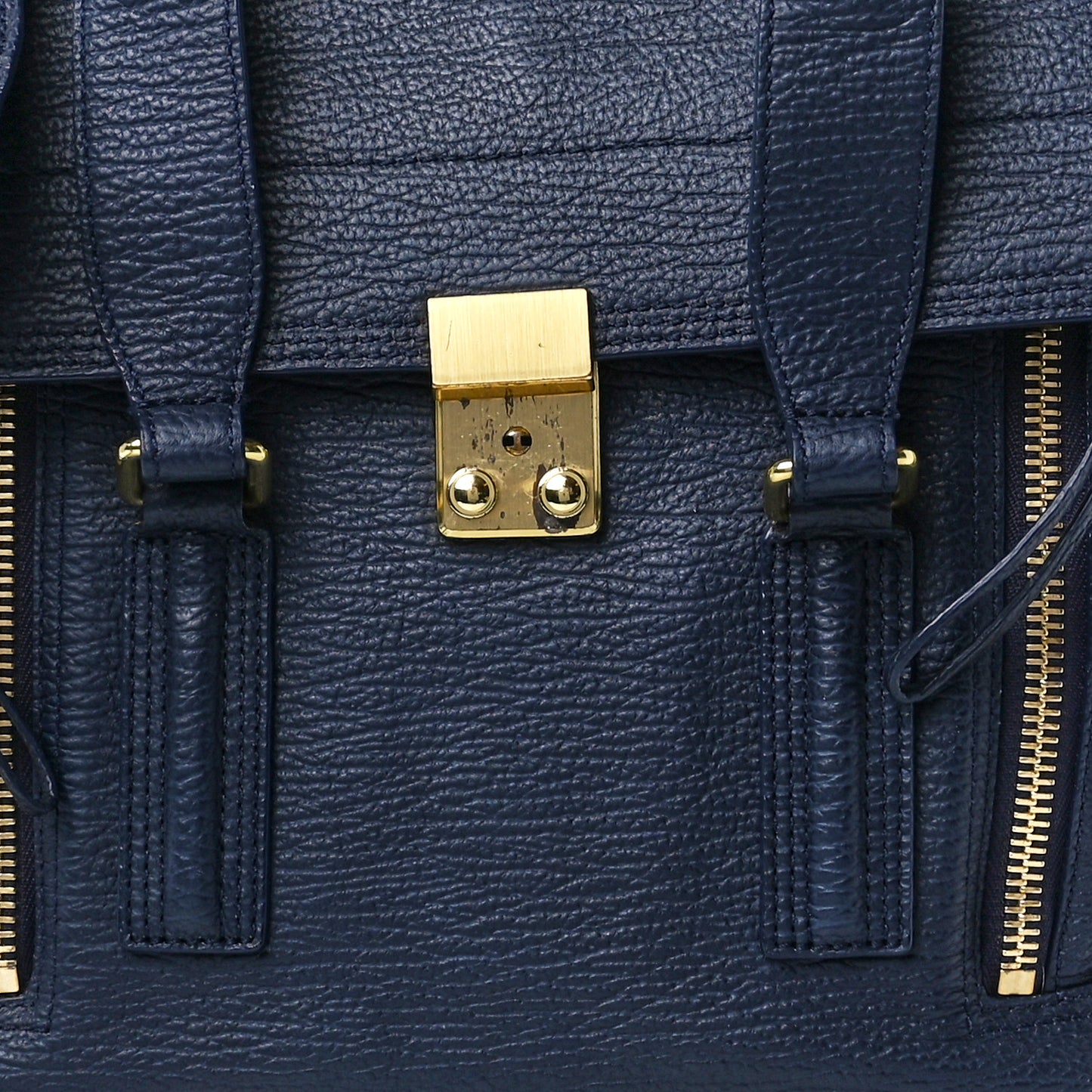 Textured Calfskin Medium Pashli Satchel Ink