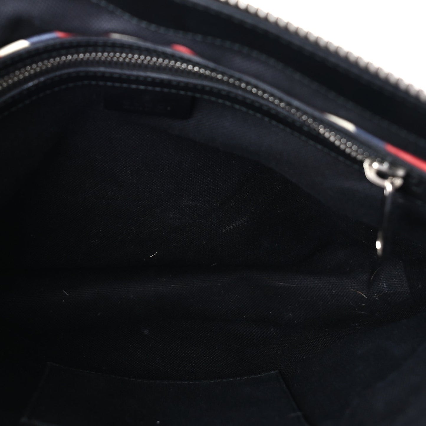 GG Supreme Monogram Night Courrier Flat Messenger Bag Black Multicolor